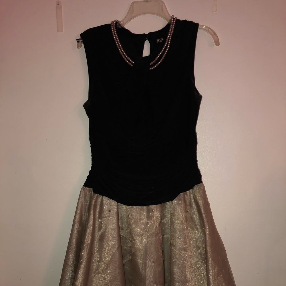 Semi-Formal Black & Gold Dress